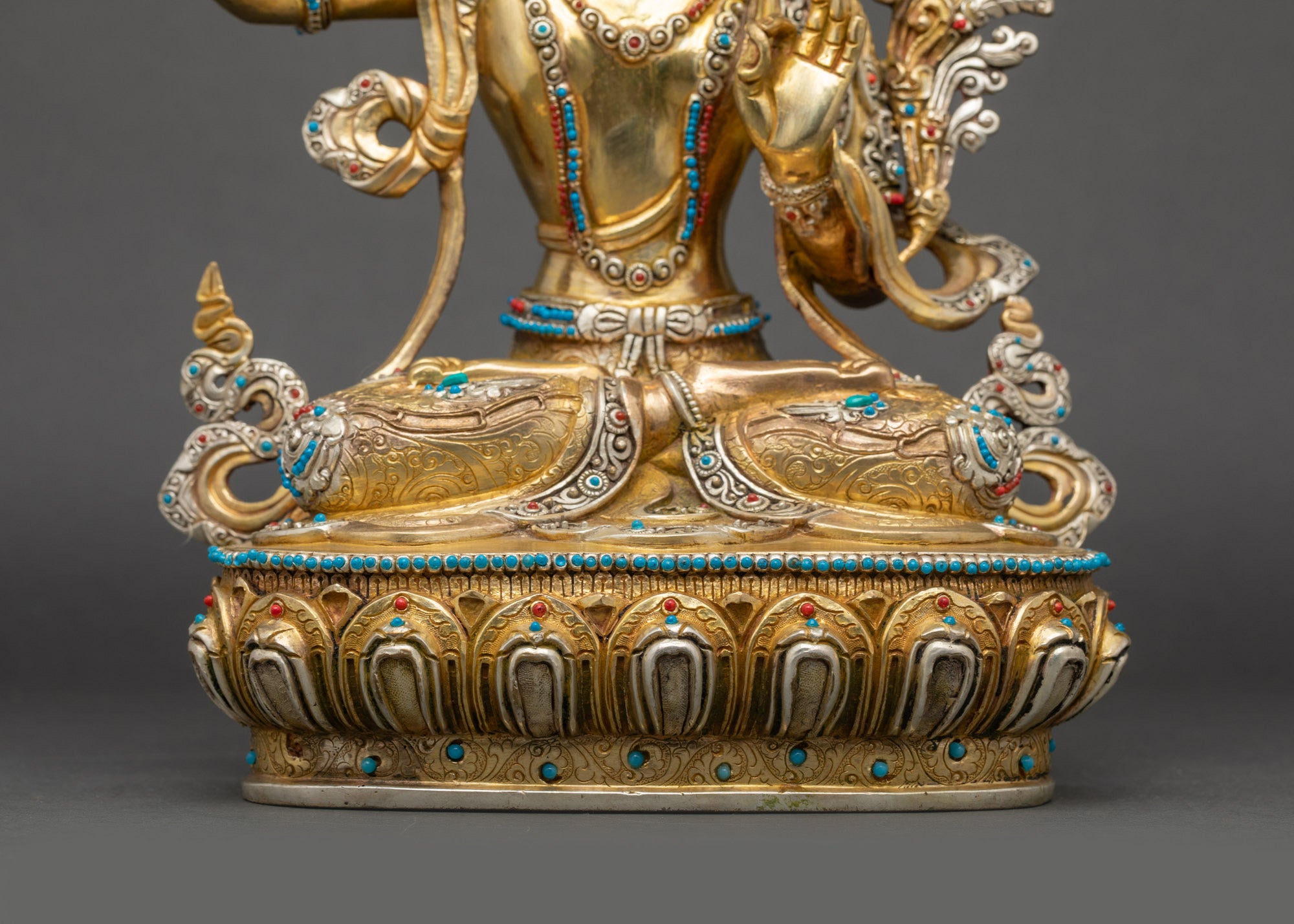 Wisdom Manjushri Statue | Traditional Lost-Wax Nepalese Sculpture