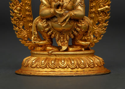 Sakya Mahakala Statue | Himalayan Wrathful Protector Deity