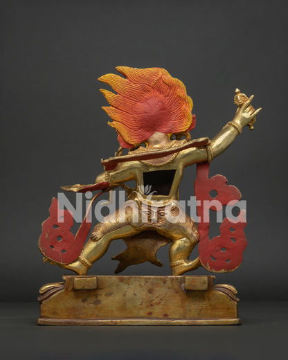 Traditional Vajrapani Statue – Exquisite Tibetan Copper Sculpture