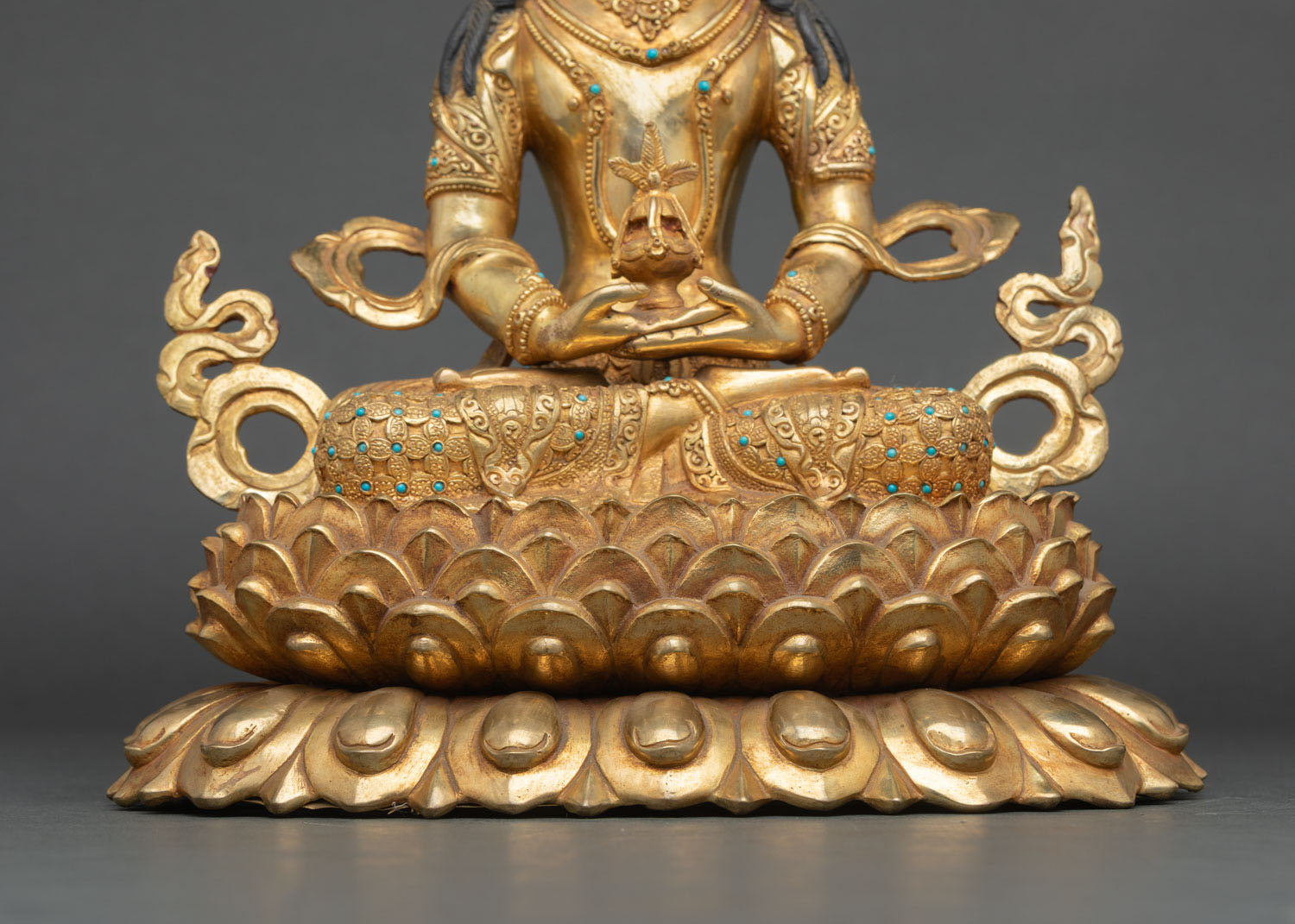 Amitayus Copper Statue | Traditionally Crafted Sculpture Nepal