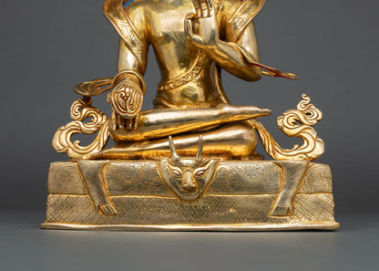 Handmade Tilopa Naropa Set | Buddhist Kagyu Master Sculpture