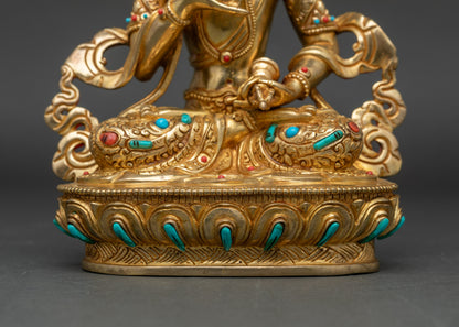 Vajrasattva Buddhist Sculpture | Handcrafted in Nepal