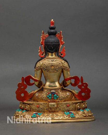 Amitayush Statue - Nepalese Art for Blessings and Longevity