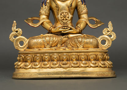 Vairocana Copper Statue | Cosmic Buddha Meditation Sculpture