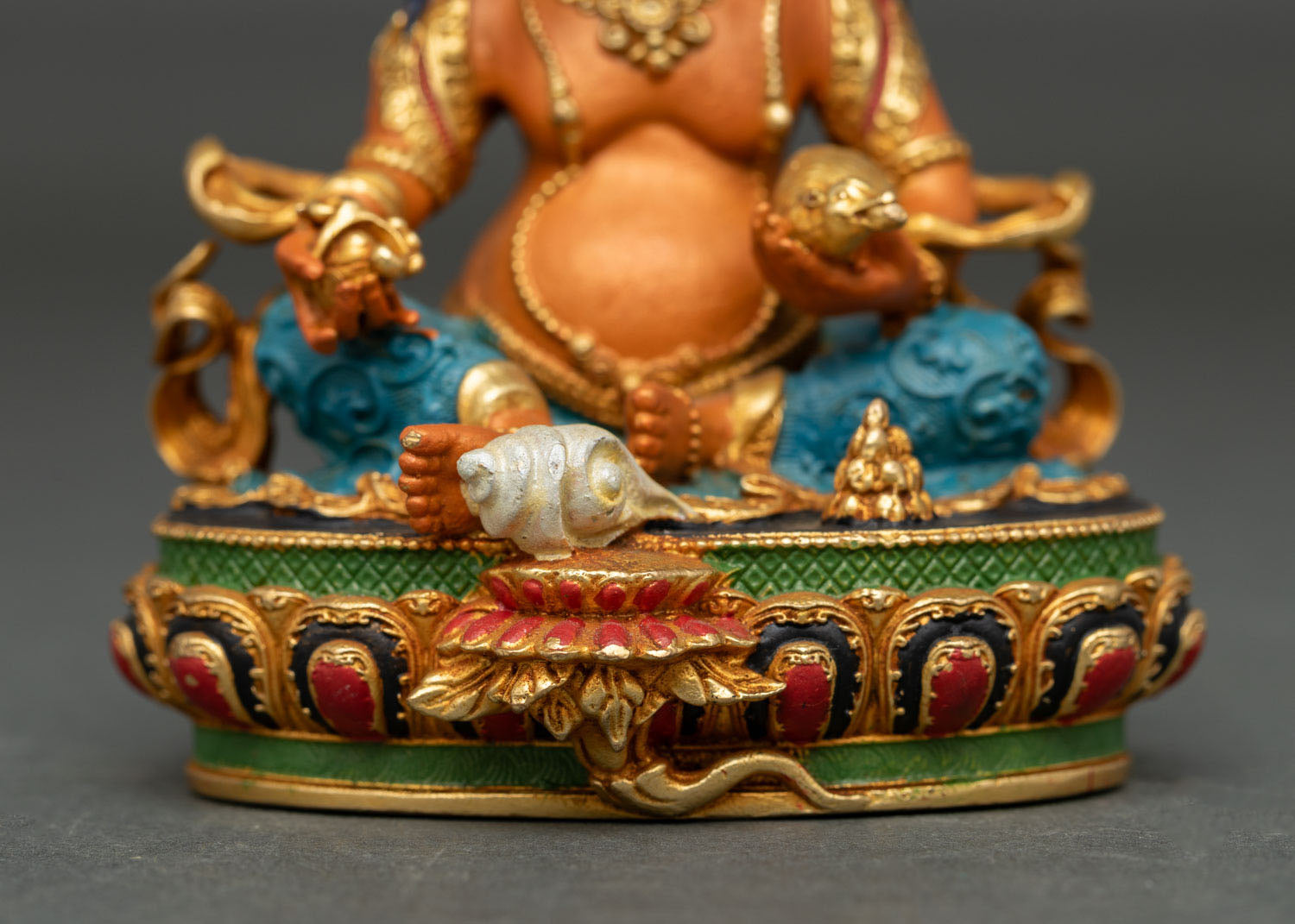 Dzambhala Statue | Handmade Buddhist Wealth Deity Sculpture Nepal