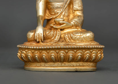 Authentic Shakyamuni Buddha Sculpture | Handmade in Patan Nepal