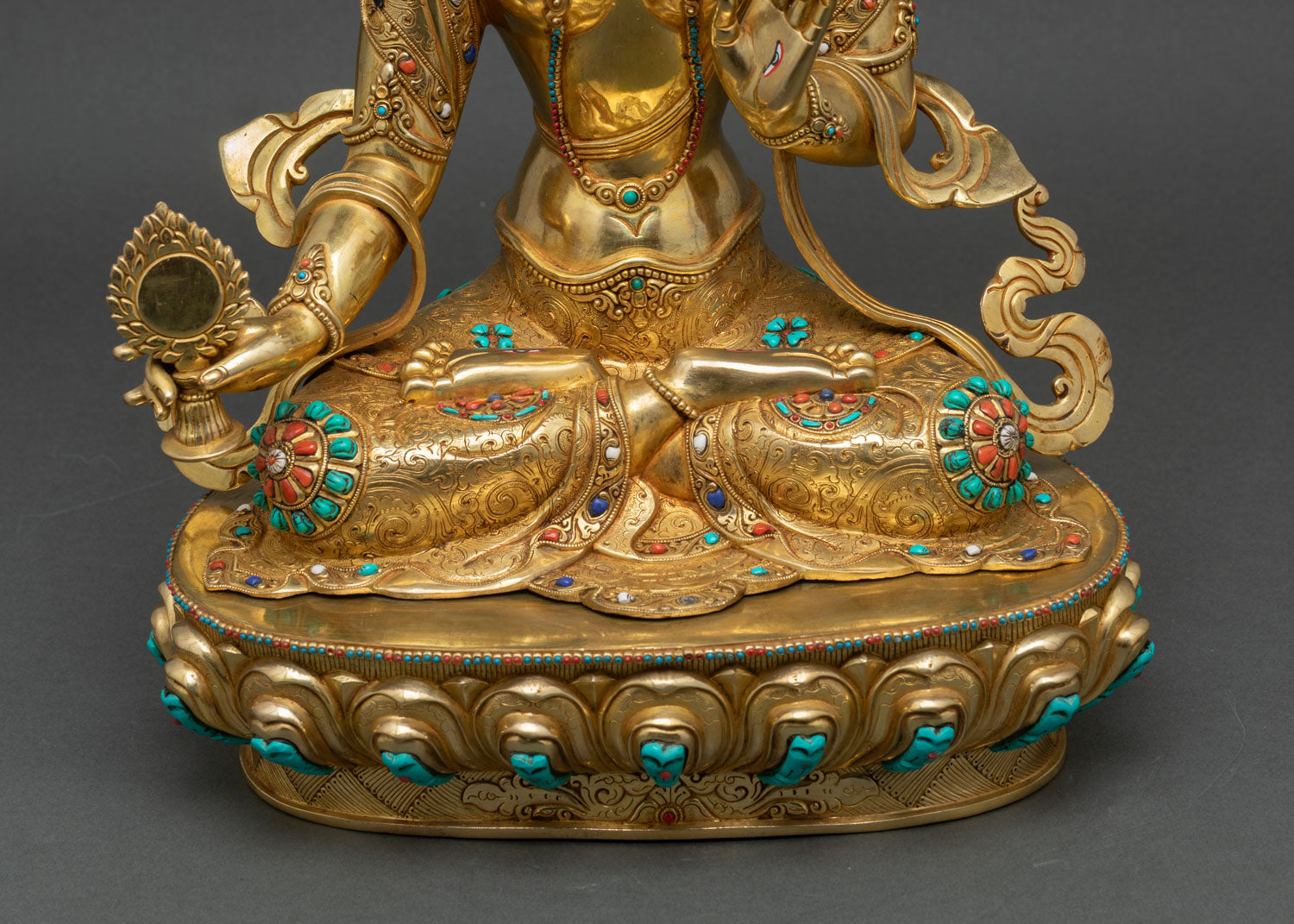Dukar Statue | The Radiant White Umbrella Goddess