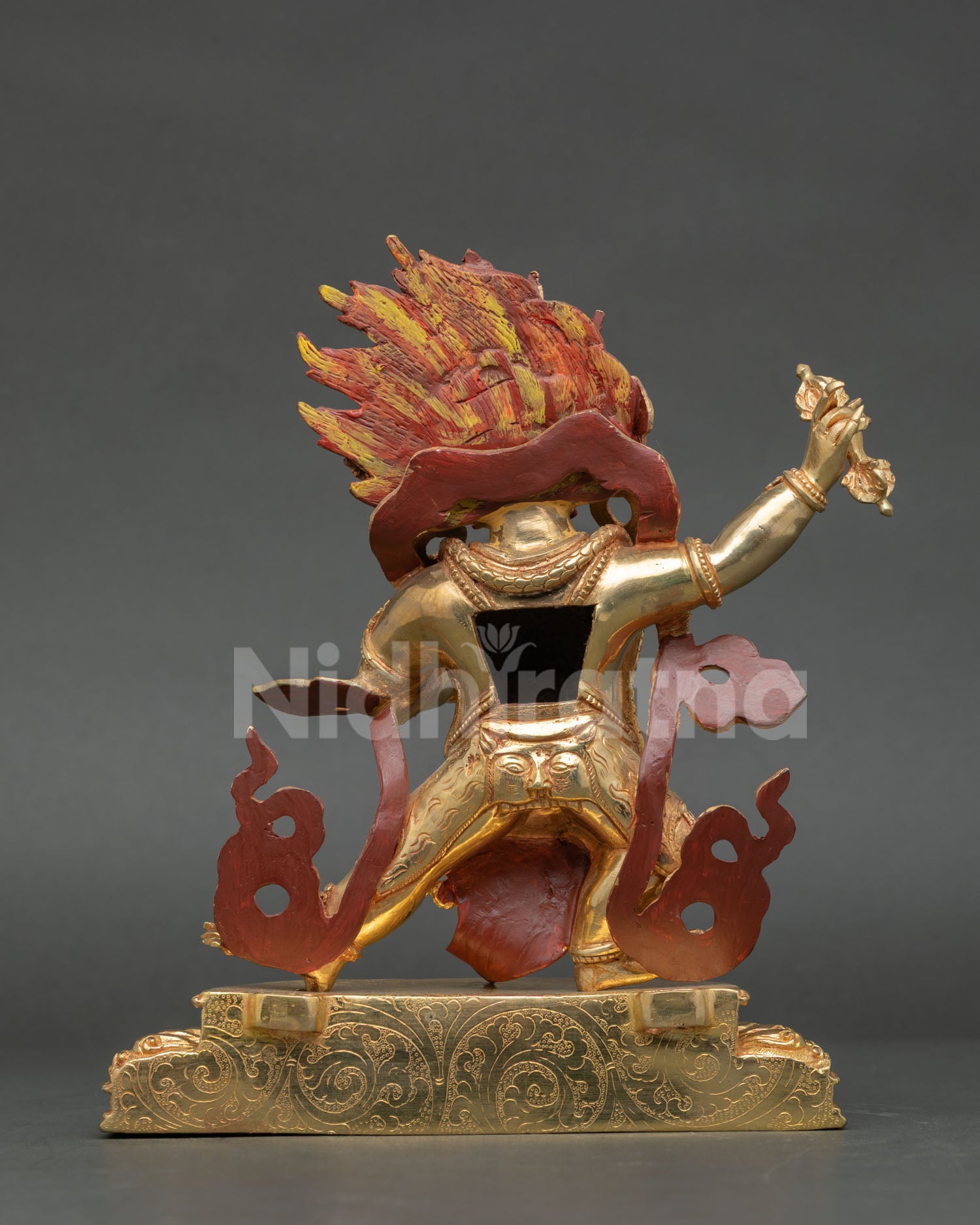 Thunderbolt Holder Vajrapani Statue | Handmade Nepalese Artwork