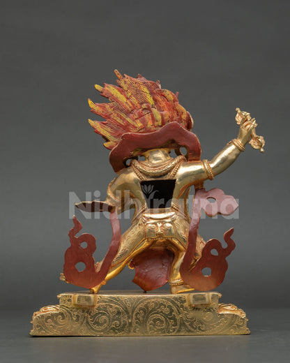 Thunderbolt Holder Vajrapani Statue | Handmade Nepalese Artwork