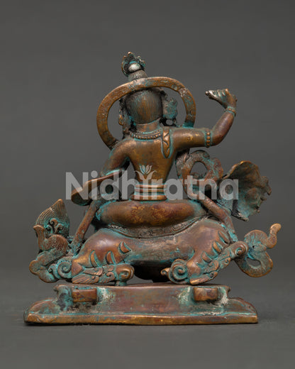 Antique Finished Tseringma Statue | Buddhist Goddess of Longevity