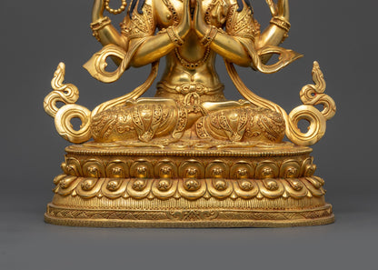 Shop Exquisite Chenrezig Statue | Handmade Nepalese Avalokiteshvara