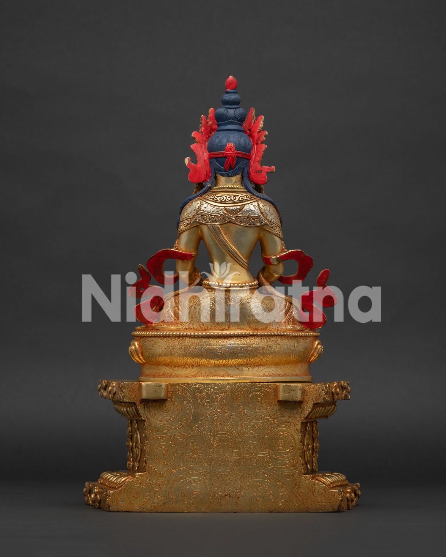Amitayus on Throne Statue | Sacred Buddhist Longevity Deity