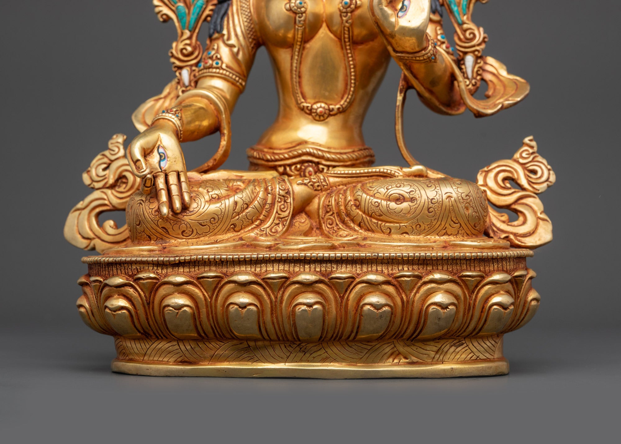 Longevity White Tara Sculpture | Ideal for Sadhana & Devotional Rituals