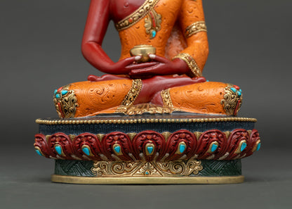 Hand-Painted Amitabha Buddha Statue | Nepali Art & Craft