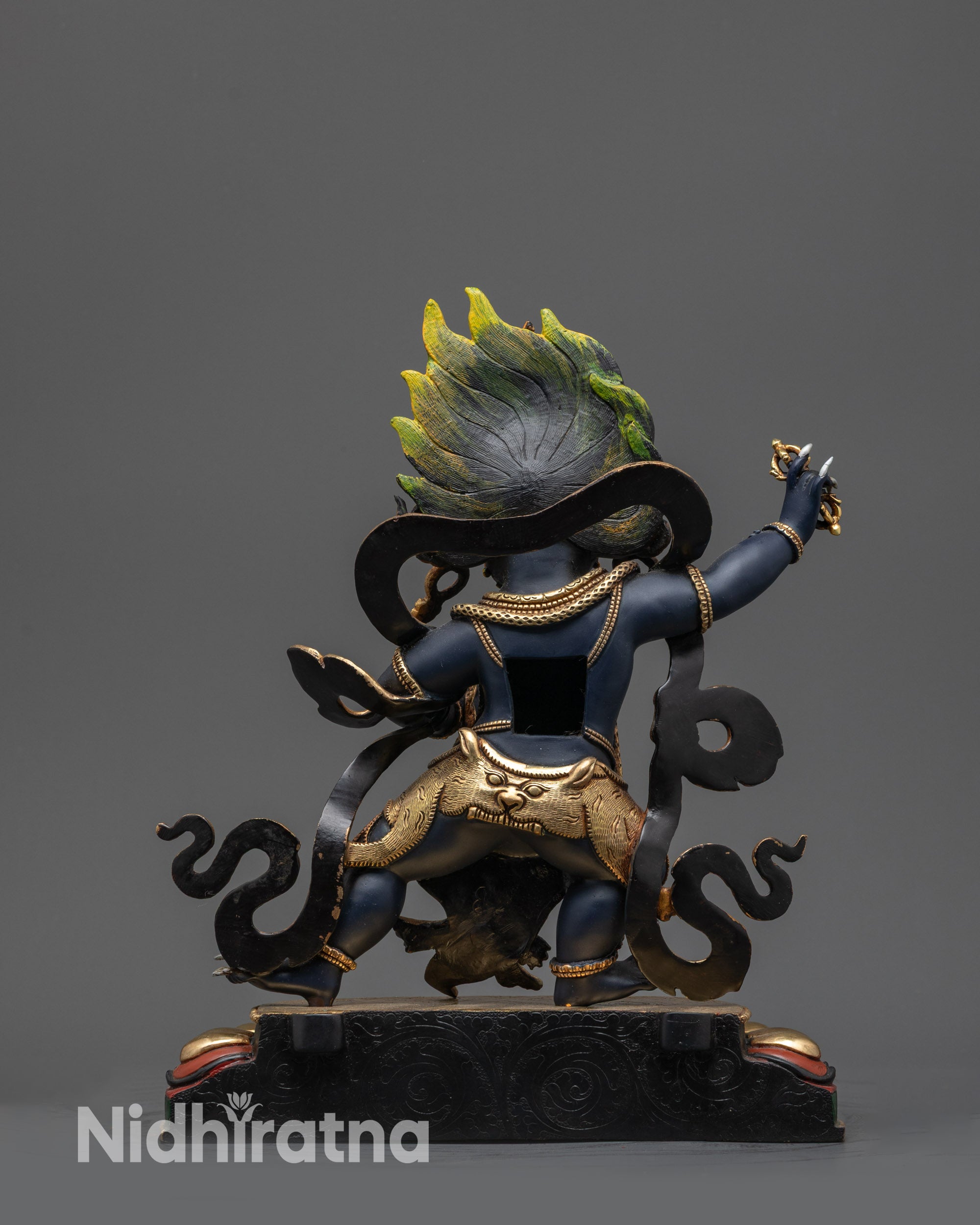 Protector of Dharma Vajrapani Statue | Handmade Guardian Deity Idol
