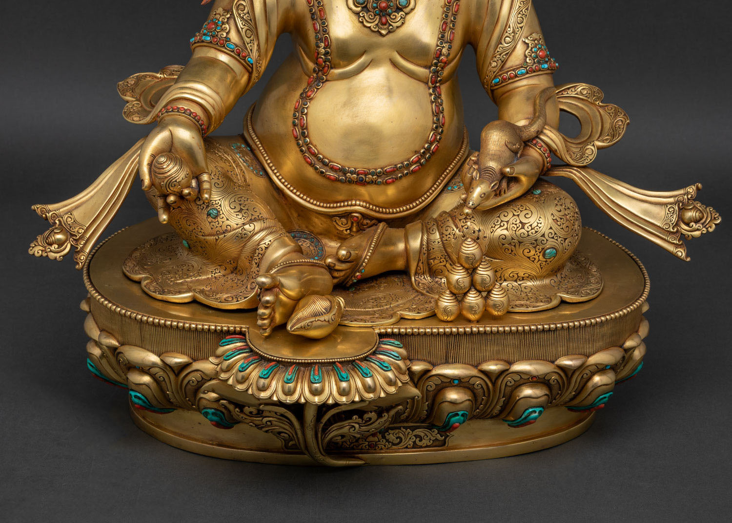 Dzambhala Statue from Nepal | Deity of Wealth and Prosperity