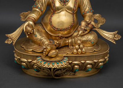 Dzambhala Statue from Nepal | Deity of Wealth and Prosperity