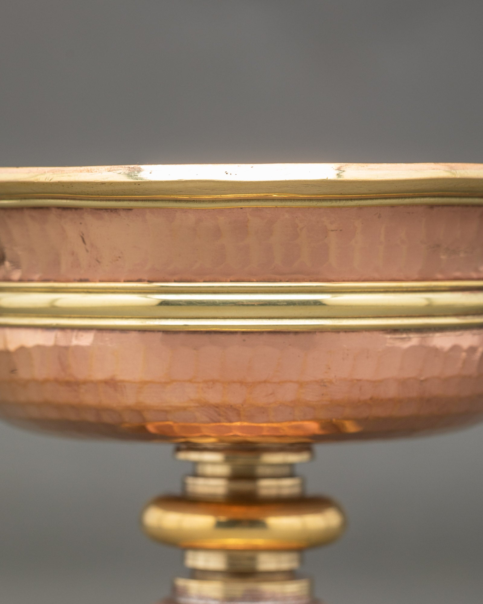 Tibetan Copper Butter Lamps for Puja Ceremonies