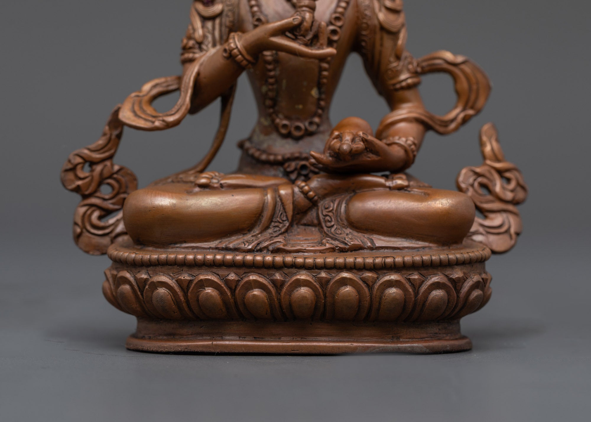 Vajrasattva Idol | Nepalese Oxidized Statue for Karma Cleansing
