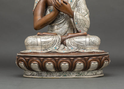 Oxidized Vairocana Buddha Copper Statue | Cosmic Buddha Figurine