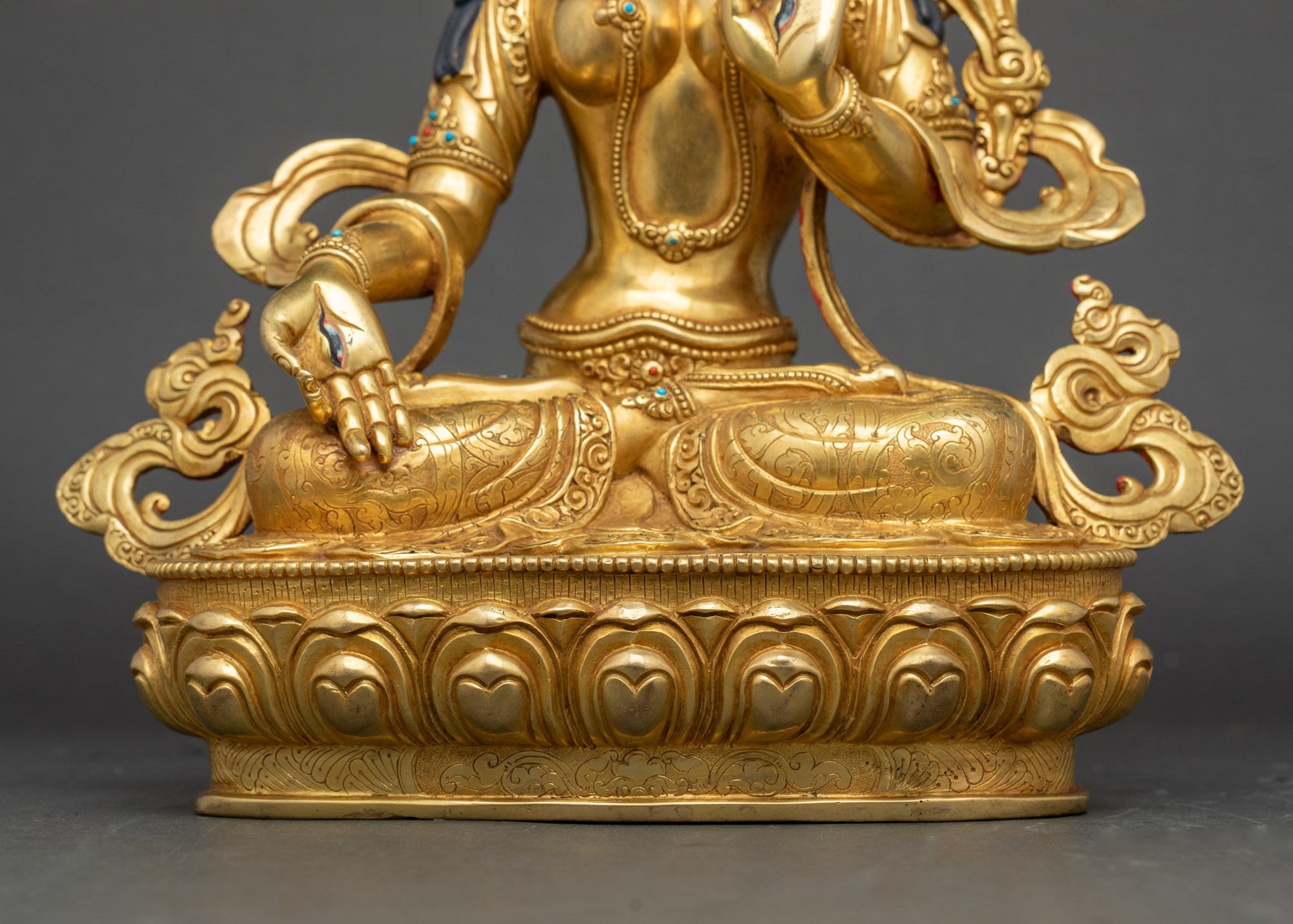 White Tara Statue from Nepal | Traditional Tibetan Buddhist Artwork