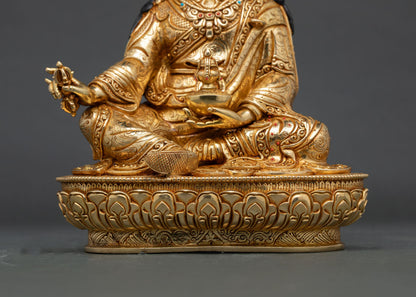 Tibetan Guru Rinpoche Statue | Himalayan Sacred Artwork