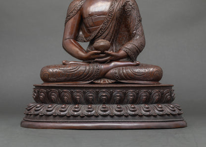 Amitabha Buddha Statue with Oxidized Finish – Himalayan Sacred Art