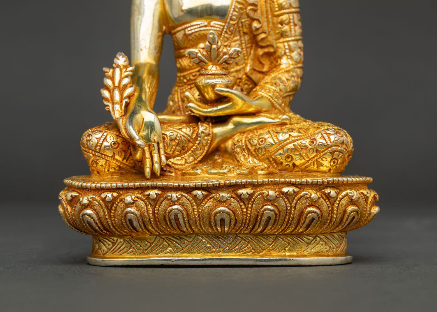 Three Buddha Statue Collection | 24K Gold Fire-Gilded Artwork