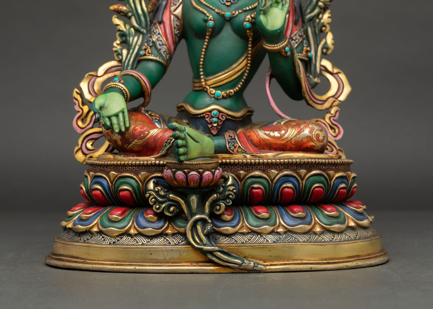 Green Tara Statue - Symbols of Compassion and Protection