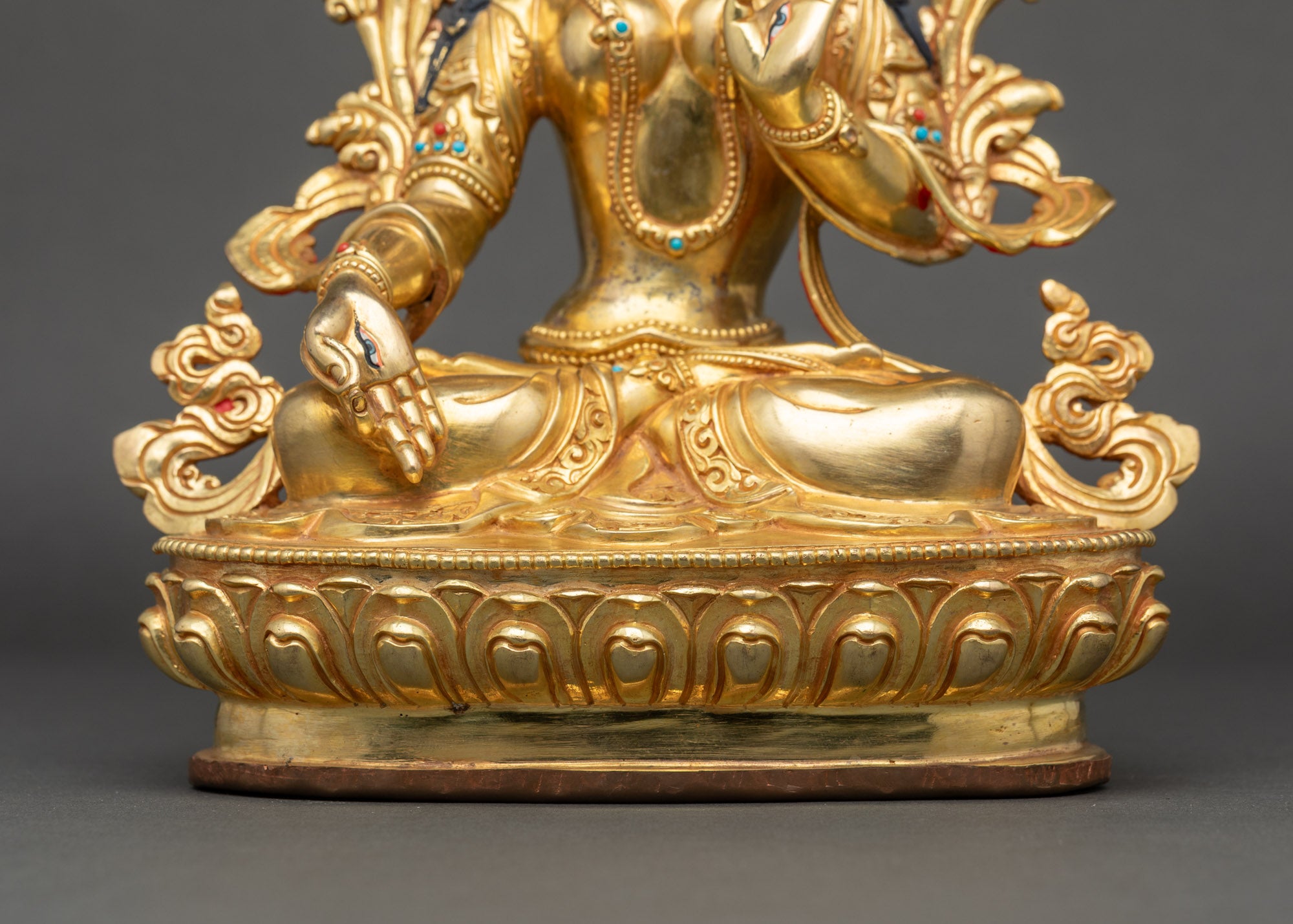 Nepalese Deity White Tara Statue- The Female Buddha
