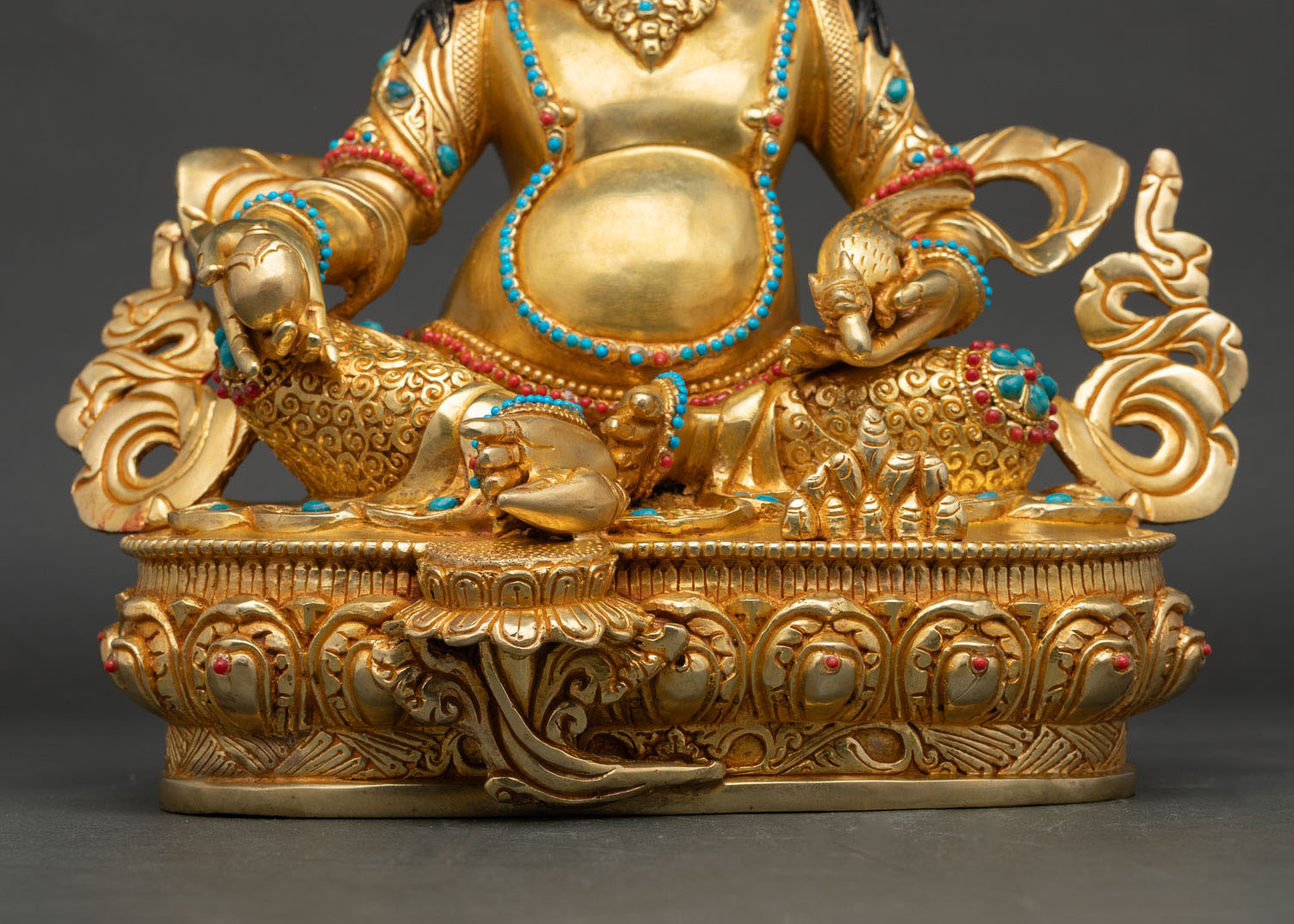 Dzambhala Statue | Buddhist Prosperity Deity Artwork