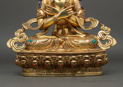 Vajradhara Statue – Sacred Himalayan Buddhist Copper Art