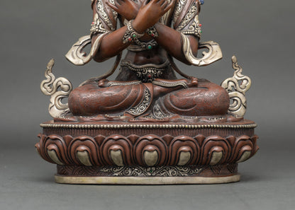 Vajradhara Statue | Oxidized Buddha Figurine for Devotional Practice