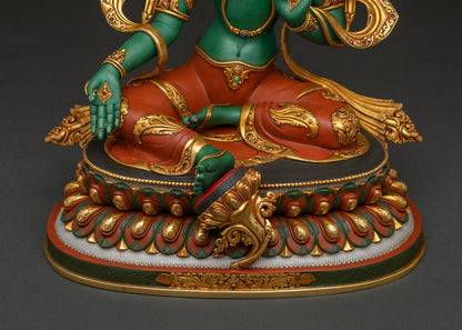 Jetsun Dolma Statue | Acrylic-Painted Mother of All Buddhas Idol