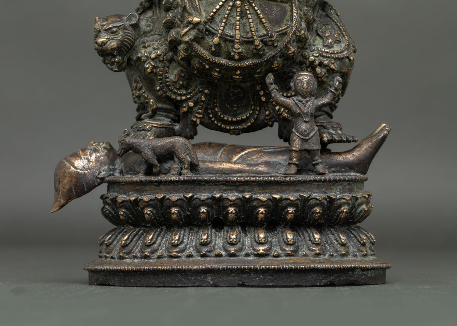 Sakya Mahakala Statue | Antique Finished Copper Buddhist Sculpture