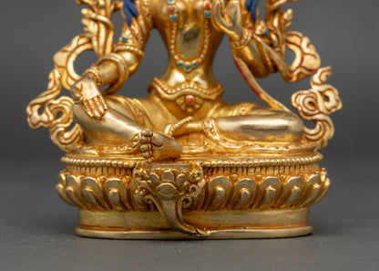 Mother Green tara Statue - The Goddess of Enlightened Activity