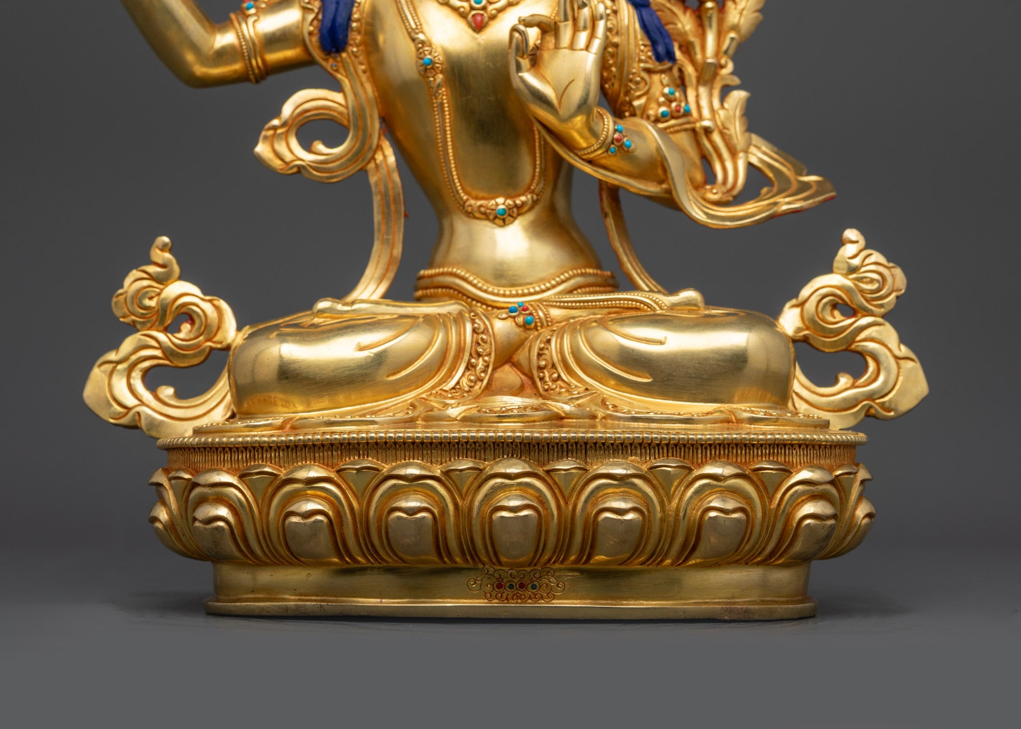 Manjushri Statue for Meditation | Wisdom & Compassion Tibetan Artwork