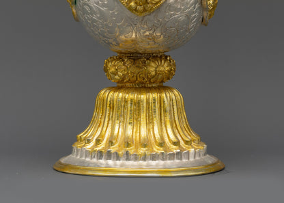 Tea pot with Dragon Handle | Tibetan Ritual Pot for Buddhist Ceremonies