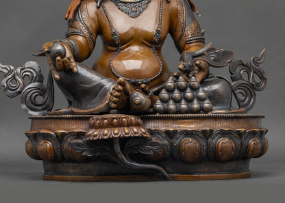 Nepalese Dzambhala Statue | Copper Craft for Wealth & Abundance