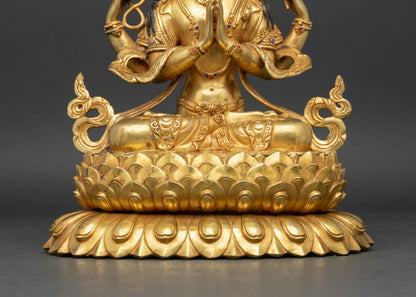 Chenrezig Statue | Handcrafted Buddhist Deity Sculpture