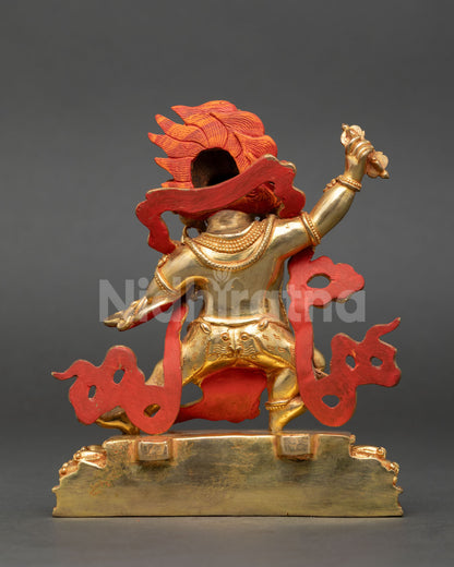 Guardian Deity Vajrapani Statue | Buddhist Sculpture for Altar