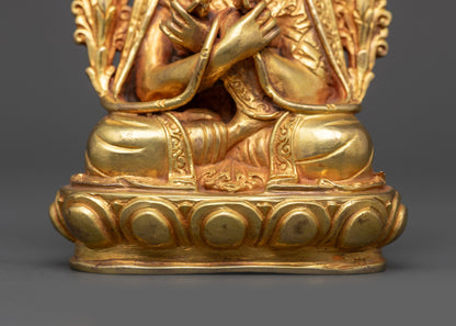 Handmade Guru Karmapa Sculpture | Buddhist Statue for Ritual Practices