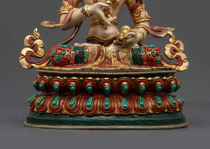 Purification Deity Vajrasattva Statue | Coloured Traditional Artwork