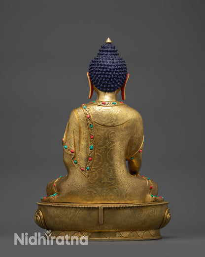 Seated Shakyamuni Buddha Sculpture | Premium Tibetan Buddhist Statue