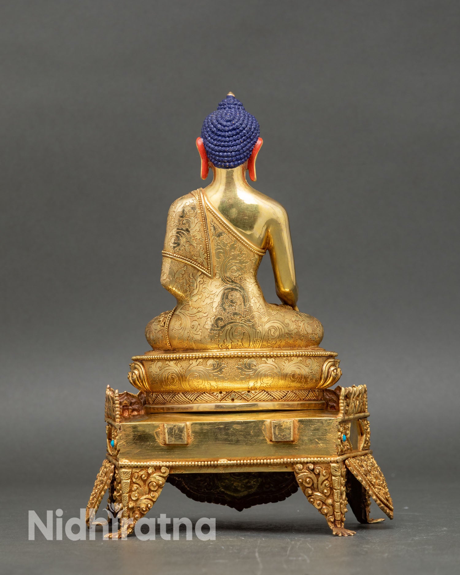 Enthroned Shakyamuni Buddha Statue | Handcrafted in Nepal