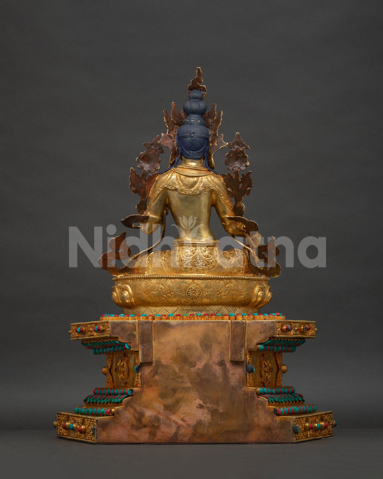 Green Tara with Throne