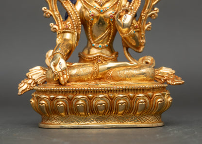 Handcrafted White Tara Statue for Healing and Spiritual Growth