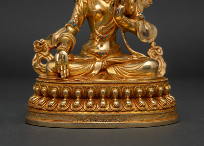 White Tara Statue | Handmade Himalayan Compassionate Buddha Art