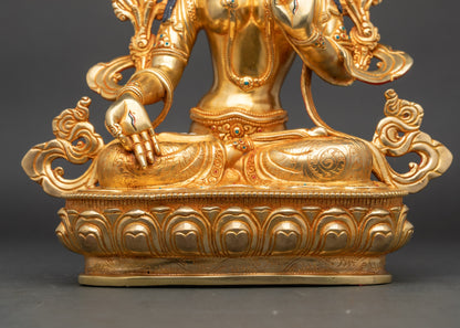 Elegant White Tara Statue - The Goddess of Enlightenment Activity