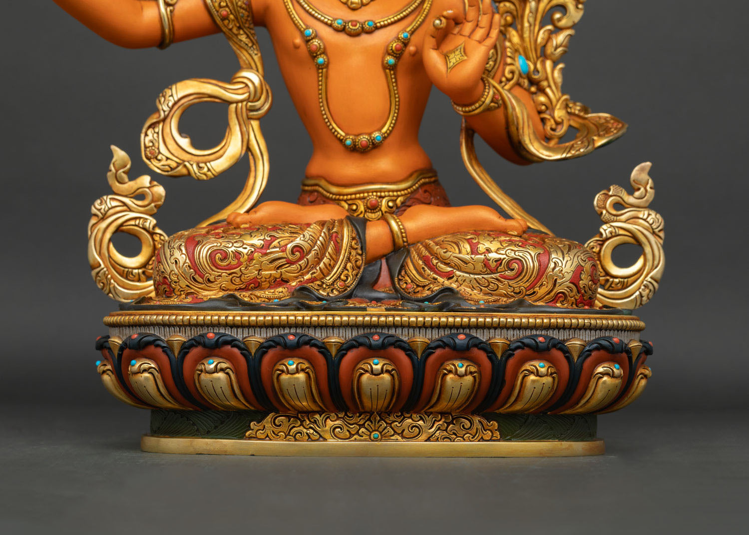 Manjushri Statue |  Hand-Painted Buddhist Artwork